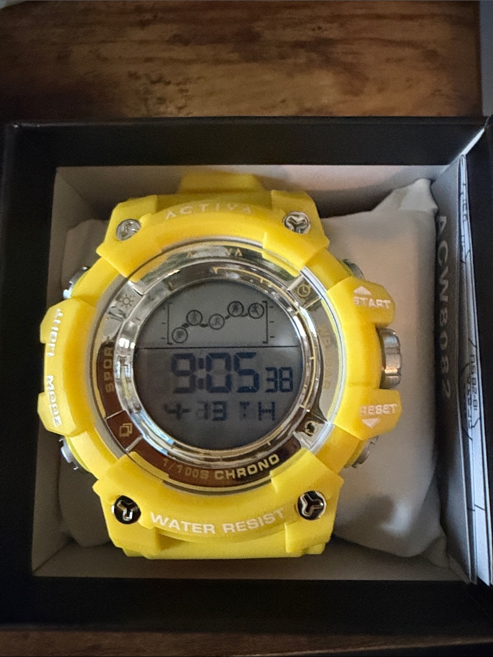 Ativa Yellow Digital Chronograph Sport Watch